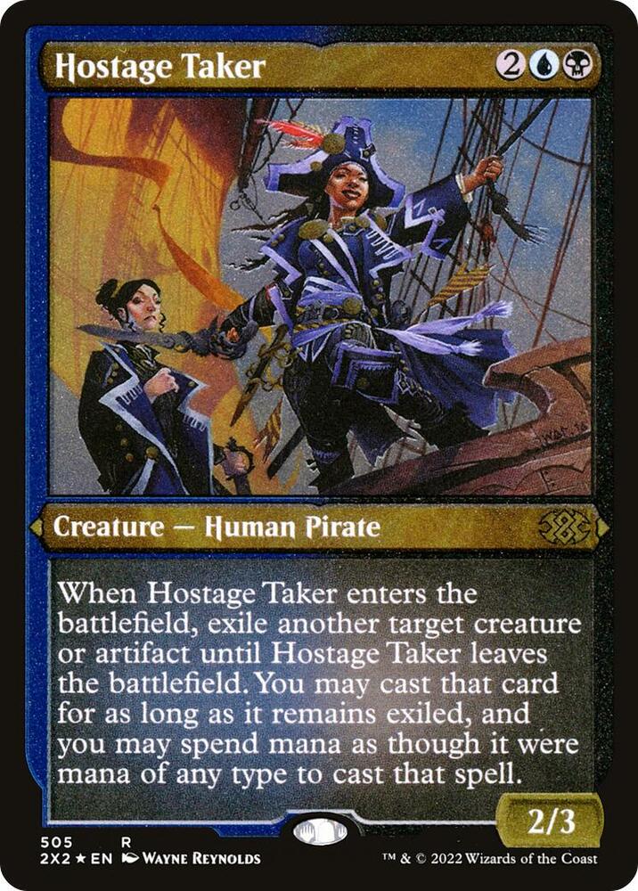 Hostage Taker (Foil Etched) 505 card from Double Masters 2022