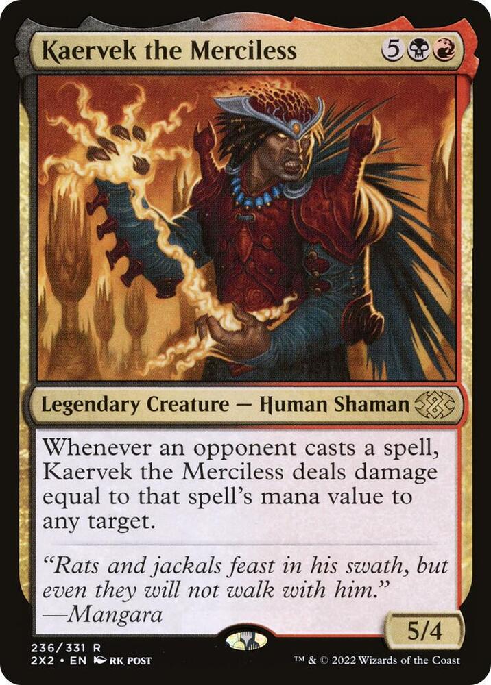 Kaervek the Merciless 236 card from Double Masters 2022