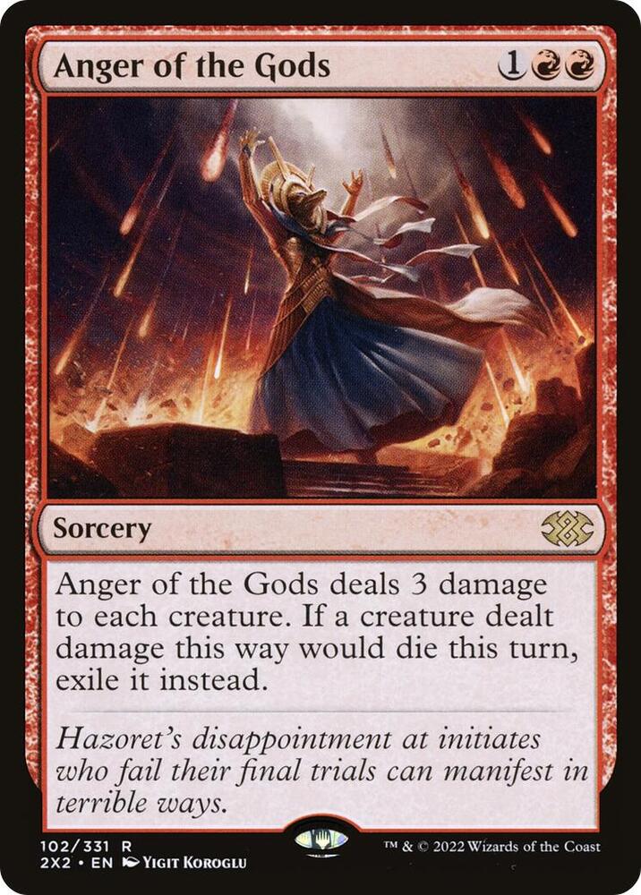 Anger of the Gods 102 card from Double Masters 2022