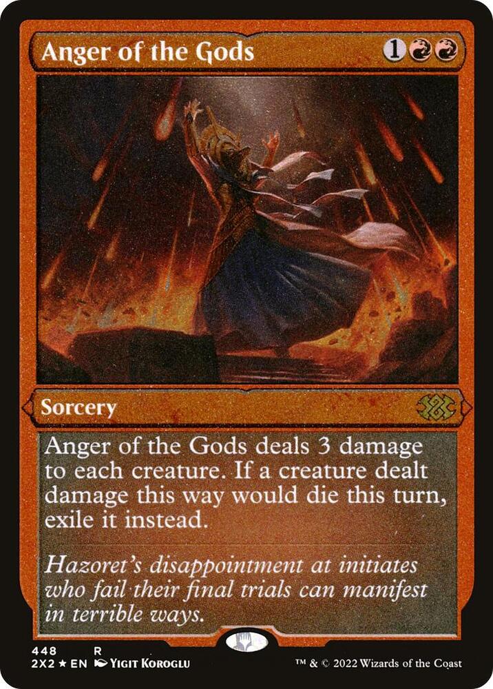 Anger of the Gods (Foil Etched) 448 card from Double Masters 2022