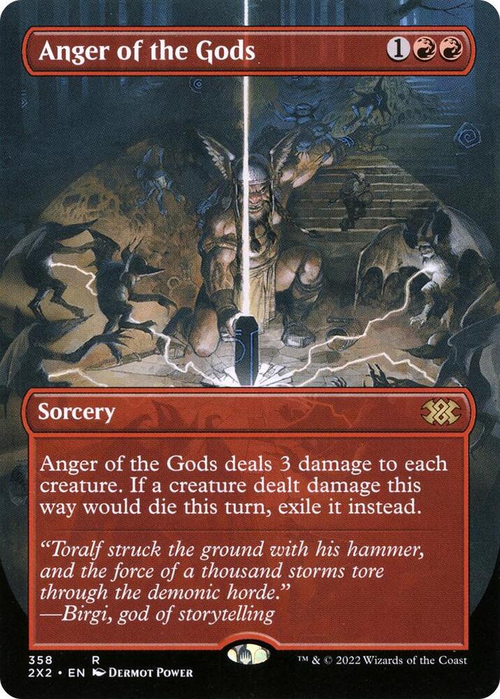 Anger of the Gods (Borderless) 358 card from Double Masters 2022