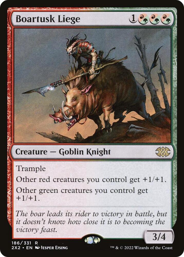 Boartusk Liege 186 card from Double Masters 2022