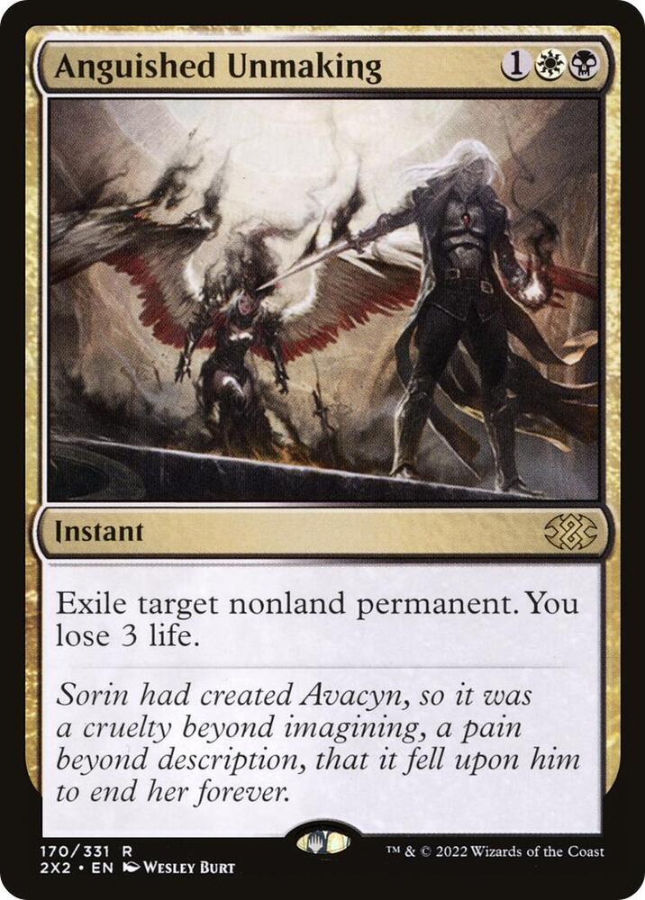 Anguished Unmaking 170 card from Double Masters 2022