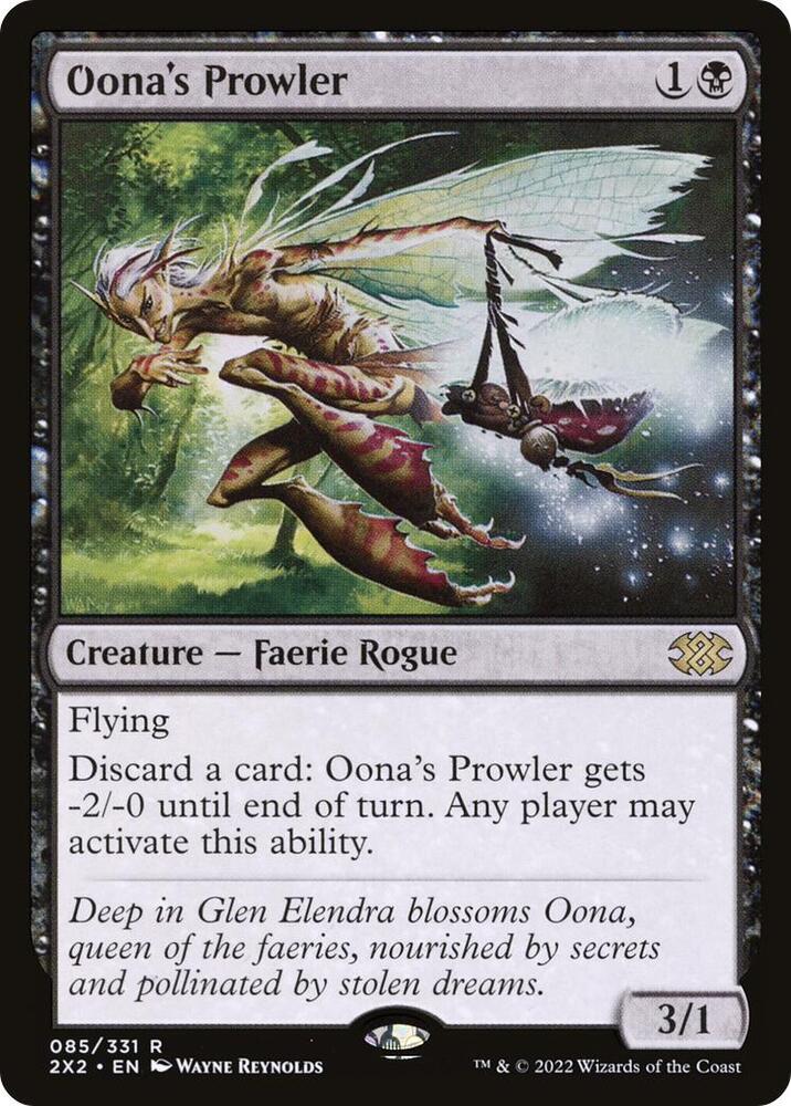 Oona's Prowler 85 card from Double Masters 2022