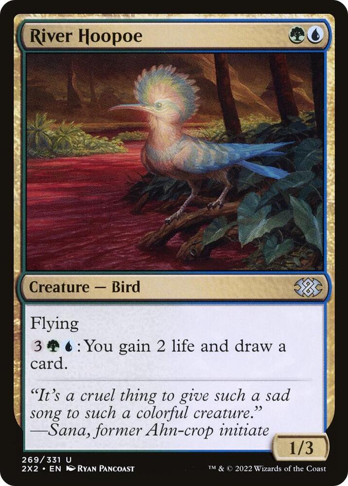 River Hoopoe 269 card from Double Masters 2022