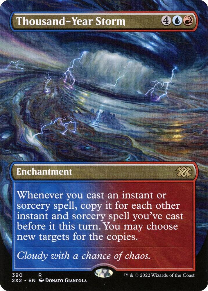 Thousand-Year Storm (Borderless) 390 card from Double Masters 2022
