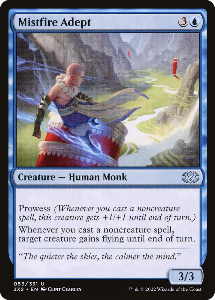 Mistfire Adept 59 card from Double Masters 2022