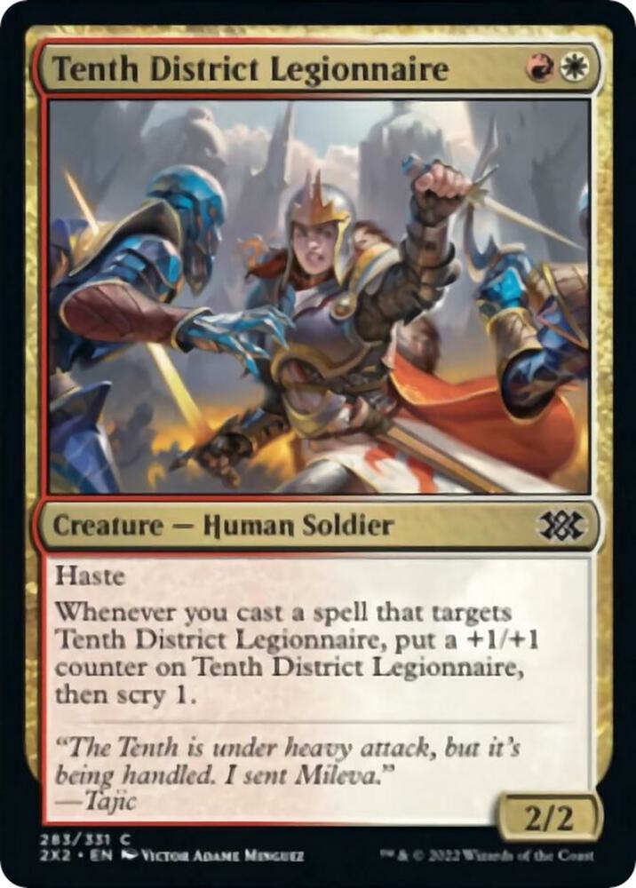 Tenth District Legionnaire 283 card from Double Masters 2022