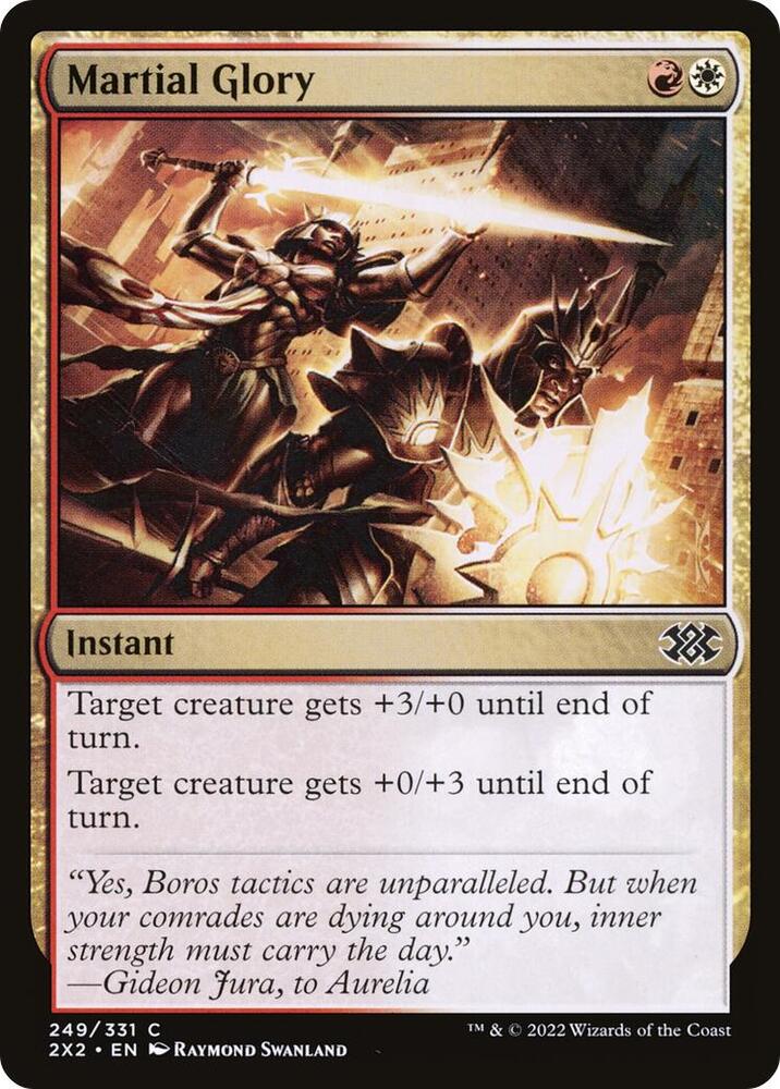 Martial Glory 249 card from Double Masters 2022