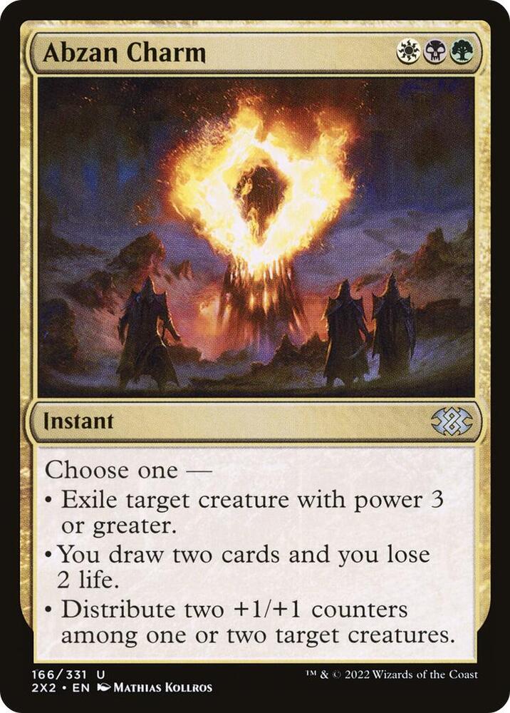 Abzan Charm 166 card from Double Masters 2022