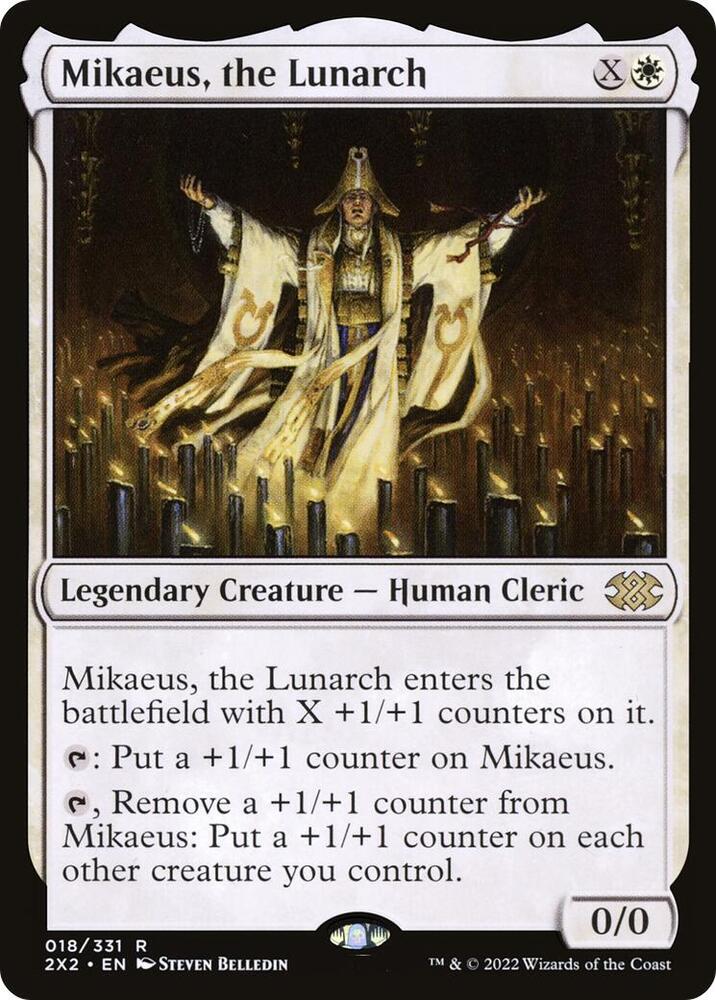 Mikaeus, the Lunarch 18 card from Double Masters 2022