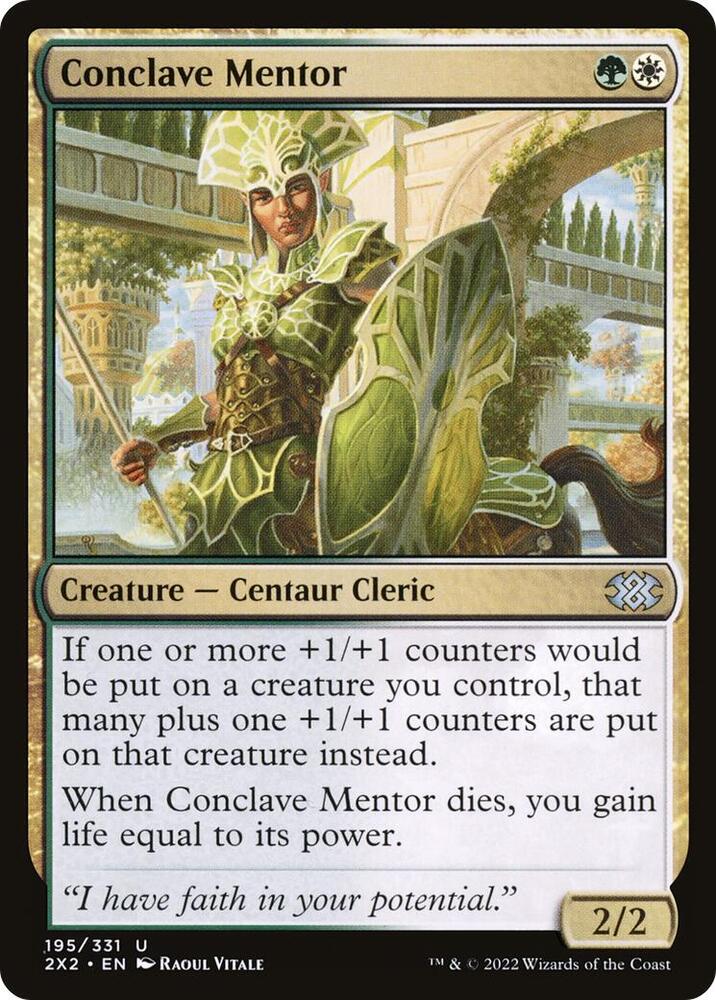 Conclave Mentor 195 card from Double Masters 2022