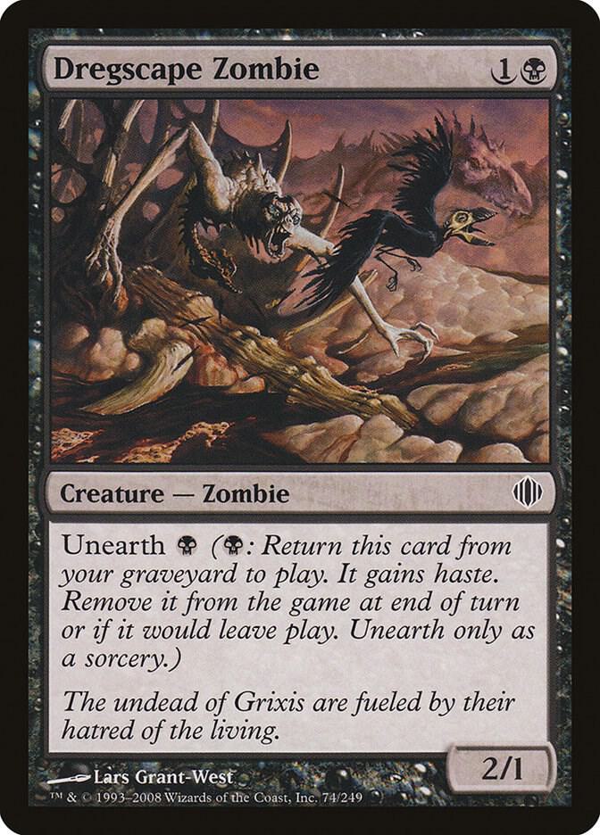 Dregscape Zombie 74 card from Shards of Alara