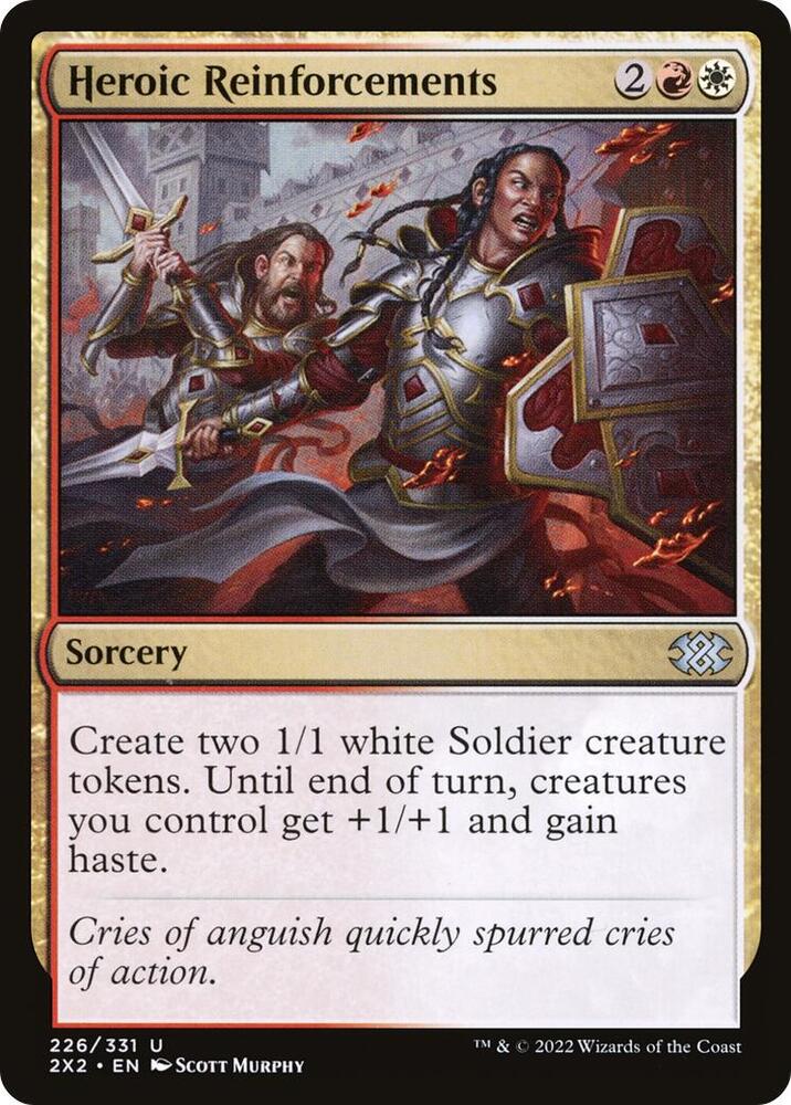 Heroic Reinforcements 226 card from Double Masters 2022