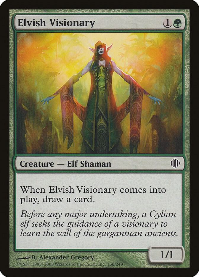 Elvish Visionary 130 card from Shards of Alara