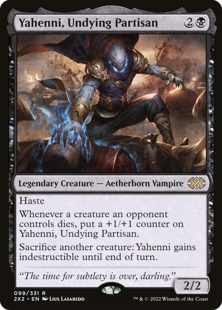 Yahenni, Undying Partisan 99 card from Double Masters 2022