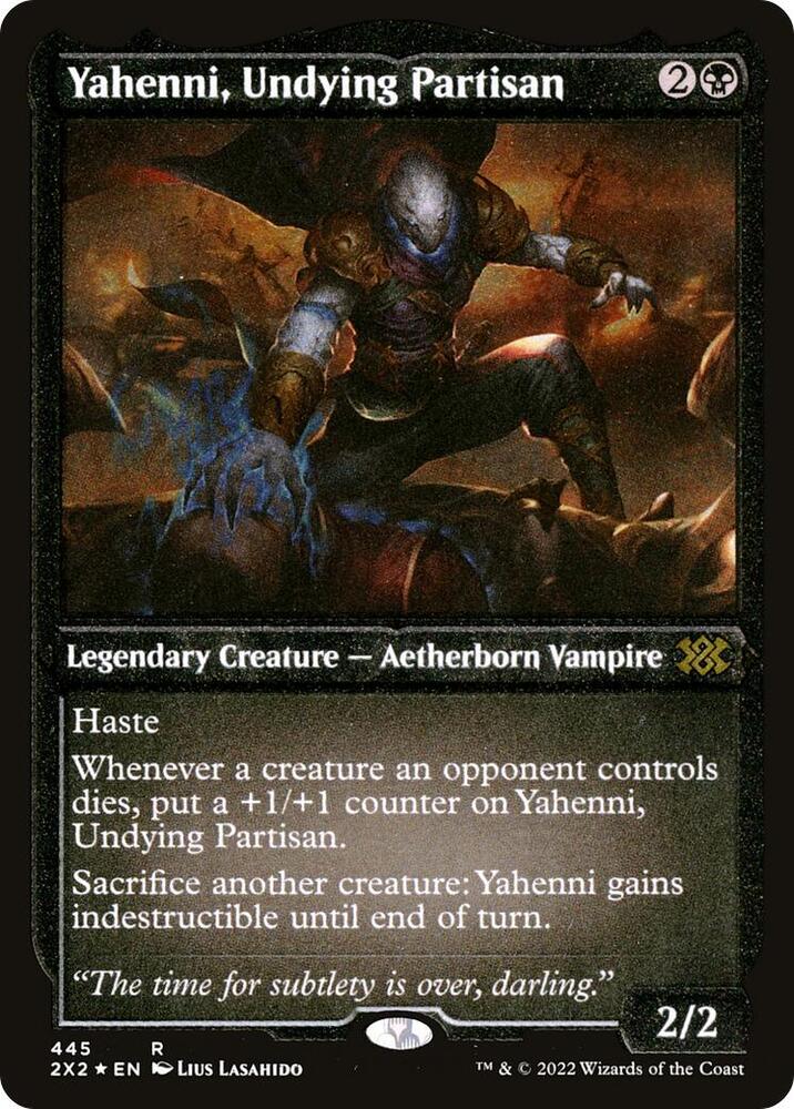Yahenni, Undying Partisan (Foil Etched) 445 card from Double Masters 2022