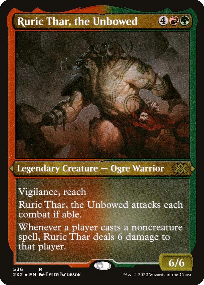 Ruric Thar, the Unbowed (Foil Etched) 536 card from Double Masters 2022