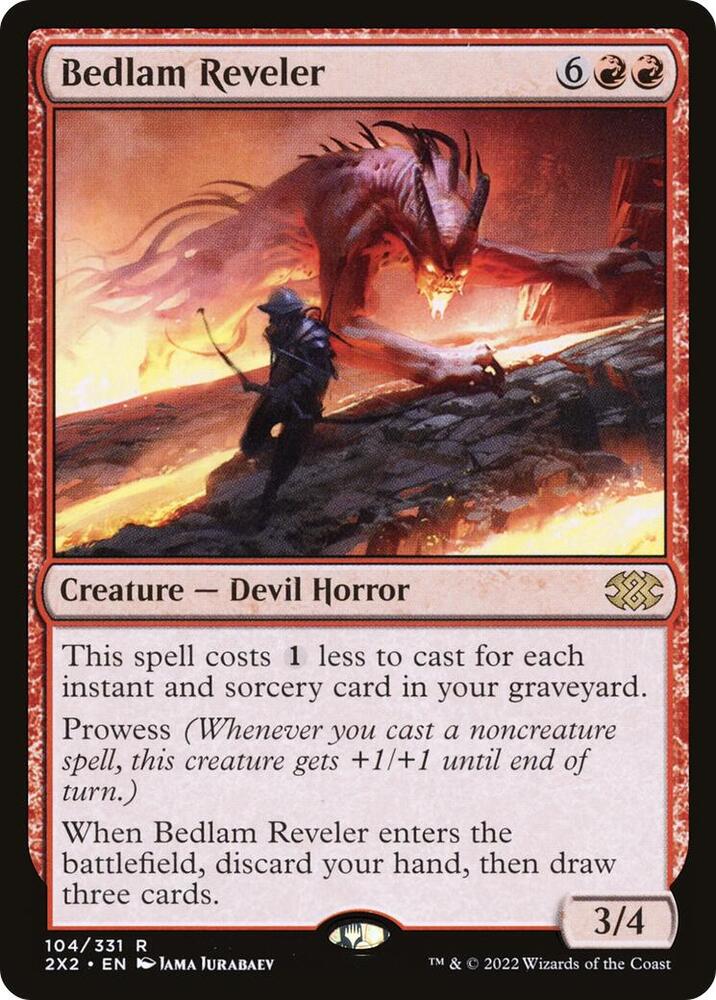 Bedlam Reveler 104 card from Double Masters 2022