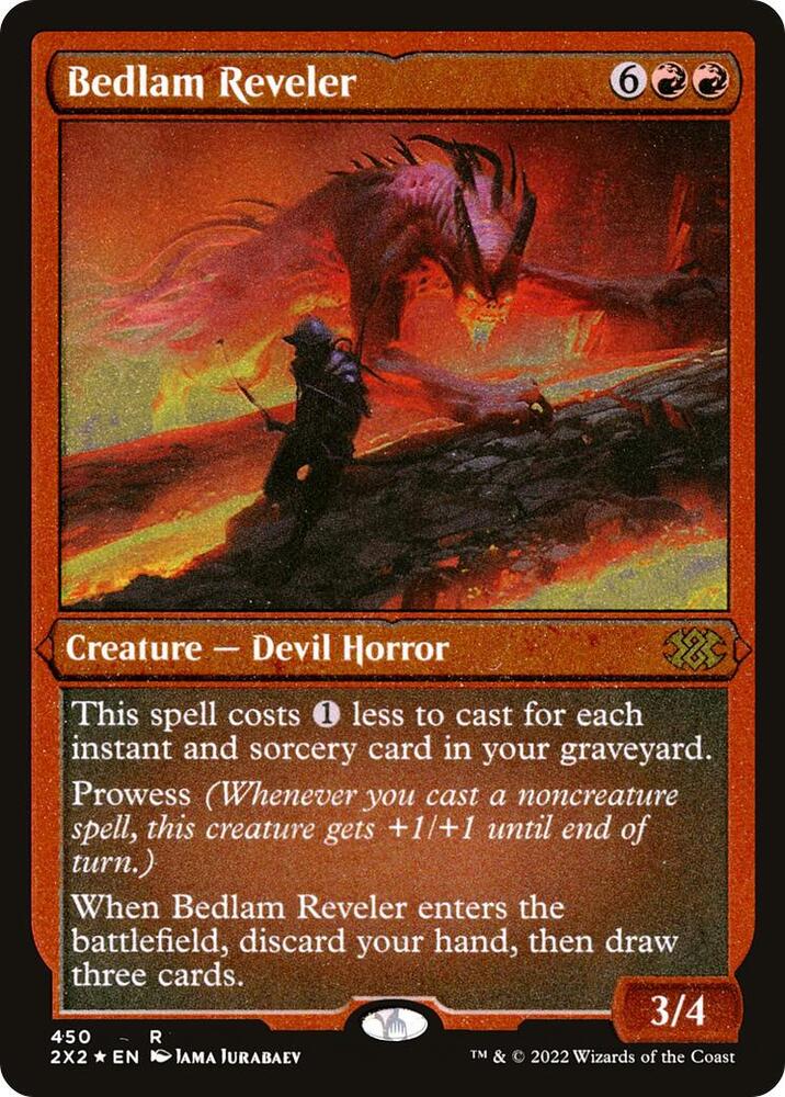 Bedlam Reveler (Foil Etched) 450 card from Double Masters 2022
