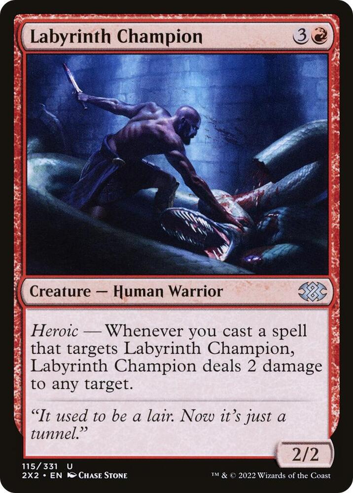 Labyrinth Champion 115 card from Double Masters 2022