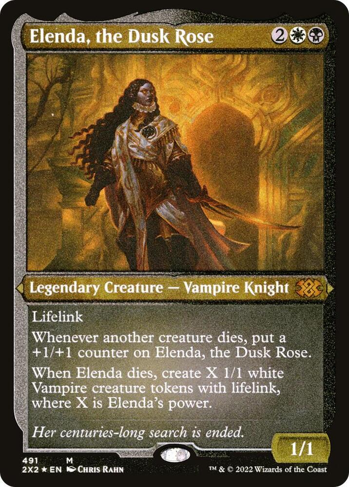 Elenda, the Dusk Rose (Foil Etched) 491 card from Double Masters 2022