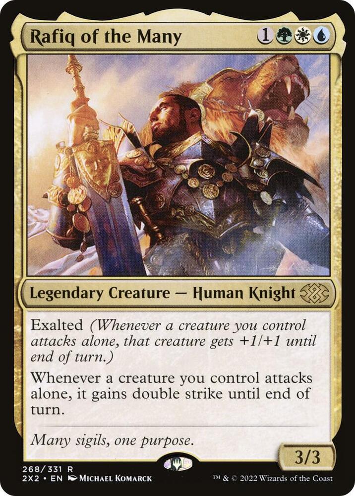 Rafiq of the Many 268 card from Double Masters 2022