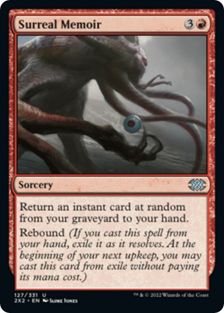 Surreal Memoir 127 card from Double Masters 2022