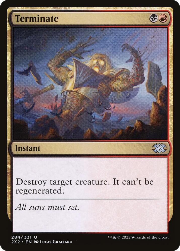 Terminate 284 card from Double Masters 2022