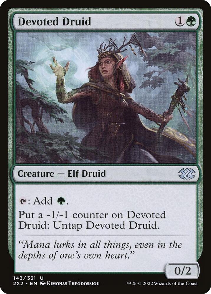 Devoted Druid 143 card from Double Masters 2022