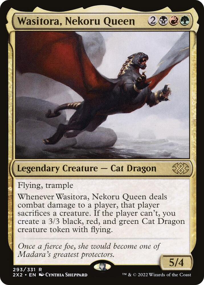 Wasitora, Nekoru Queen 293 card from Double Masters 2022
