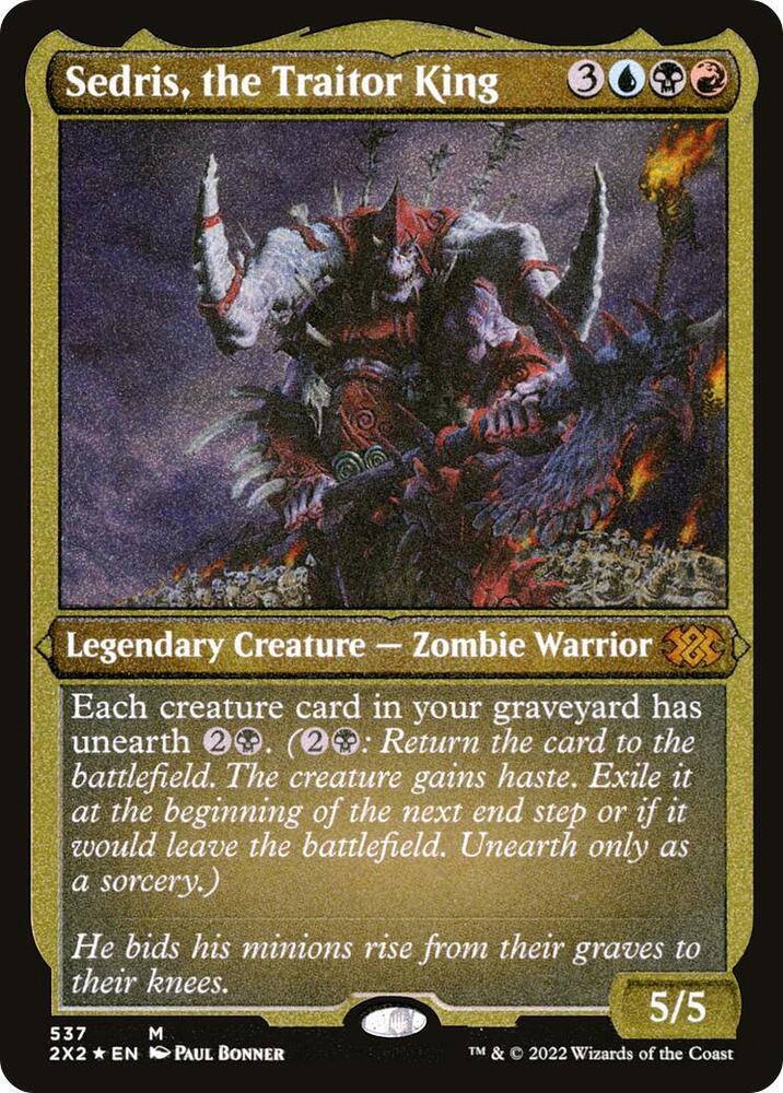Sedris, the Traitor King (Foil Etched) 537 card from Double Masters 2022