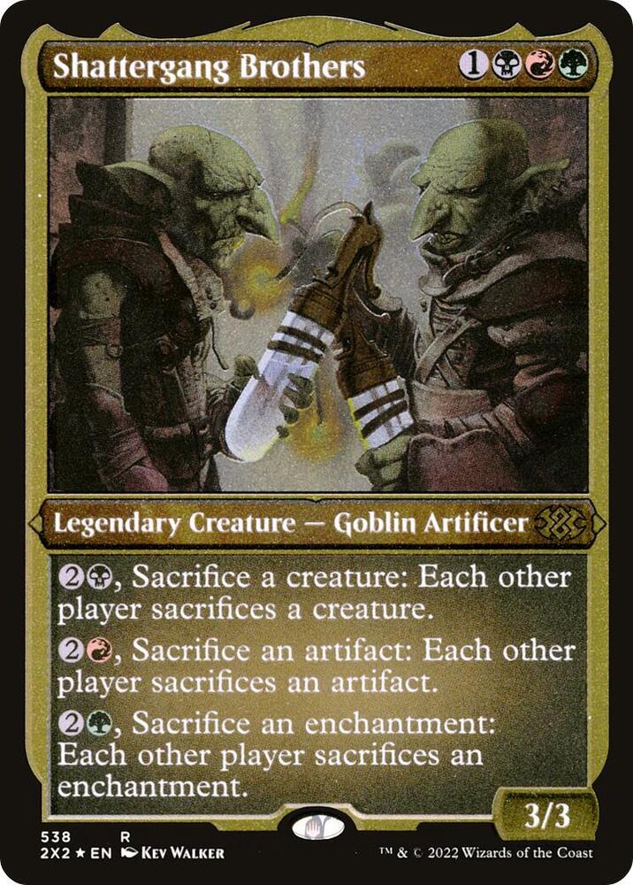 Shattergang Brothers (Foil Etched) 538 card from Double Masters 2022