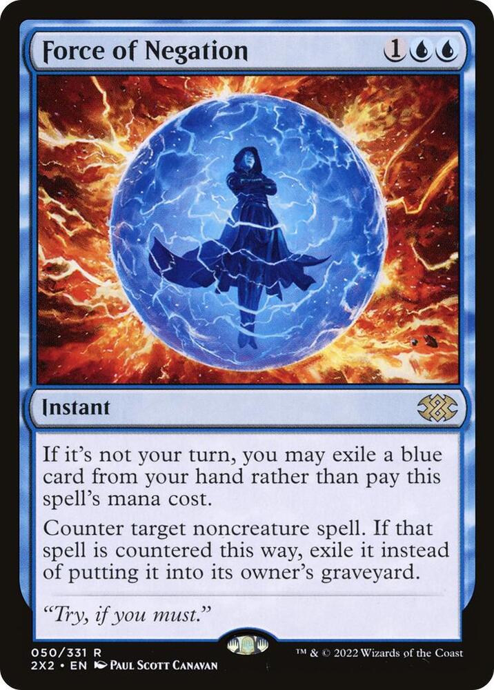 Force of Negation 50 card from Double Masters 2022