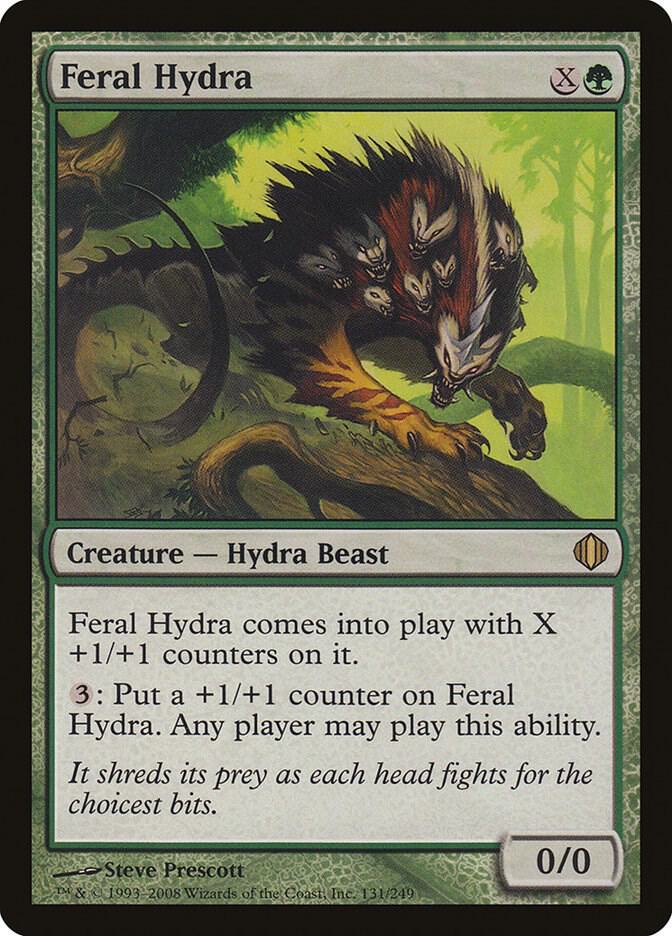 Feral Hydra 131 card from Shards of Alara