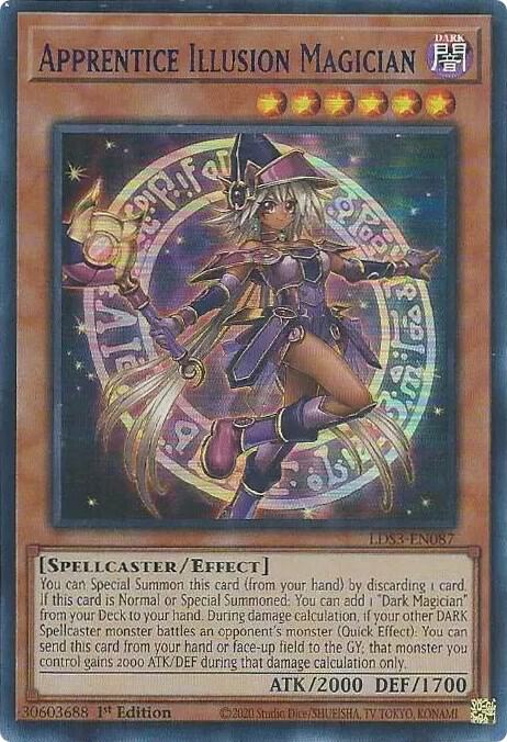 Apprentice Illusion Magician (Blue) LDS3-EN087 card from Legendary Duelists: Season 3