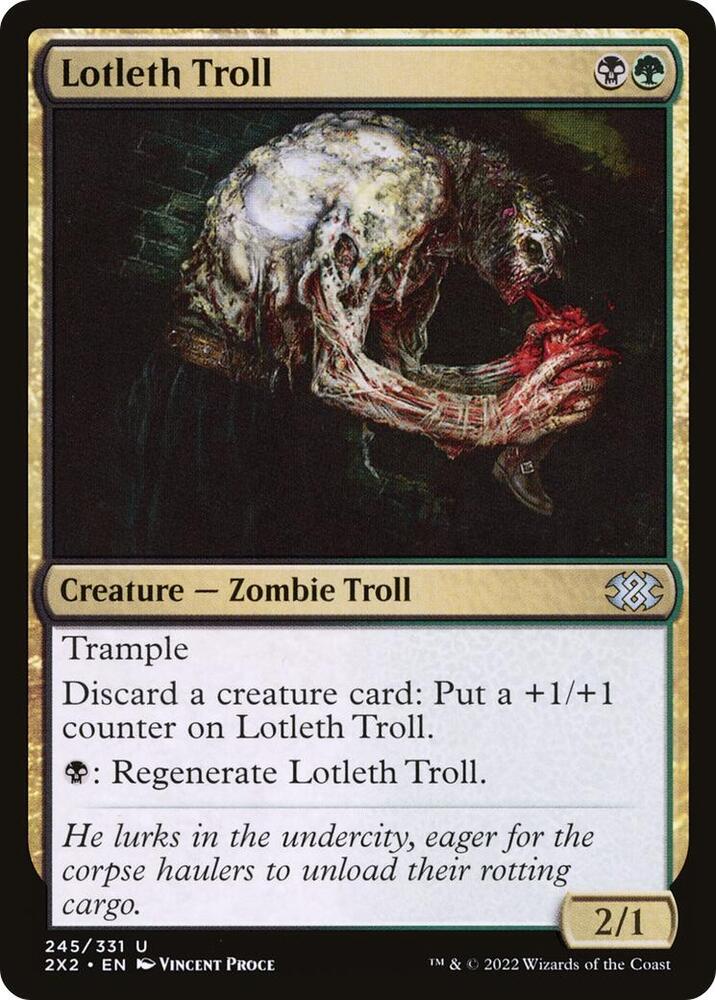 Lotleth Troll 245 card from Double Masters 2022