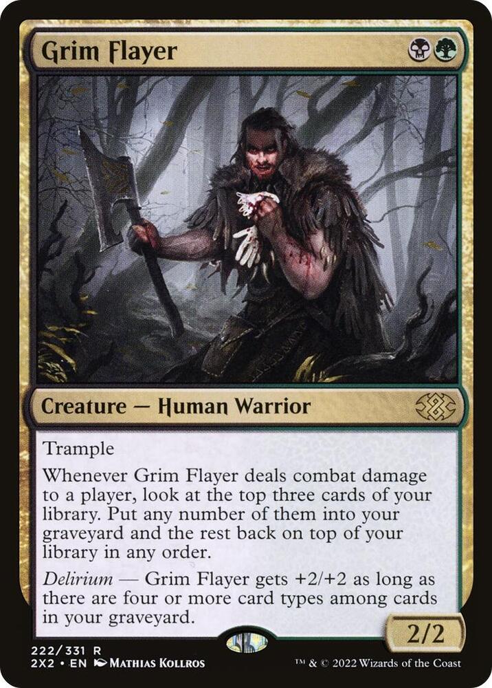 Grim Flayer 222 card from Double Masters 2022