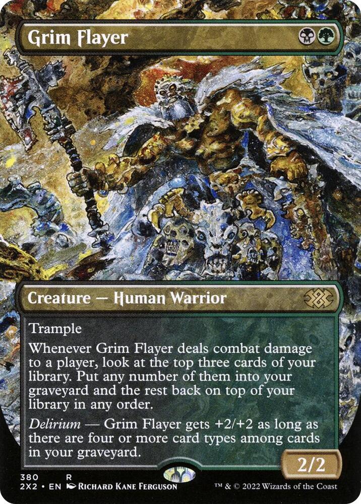 Grim Flayer (Borderless) 380 card from Double Masters 2022