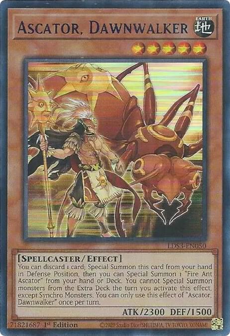 Ascator, Dawnwalker (Blue) LDS3-EN050 card from Legendary Duelists: Season 3