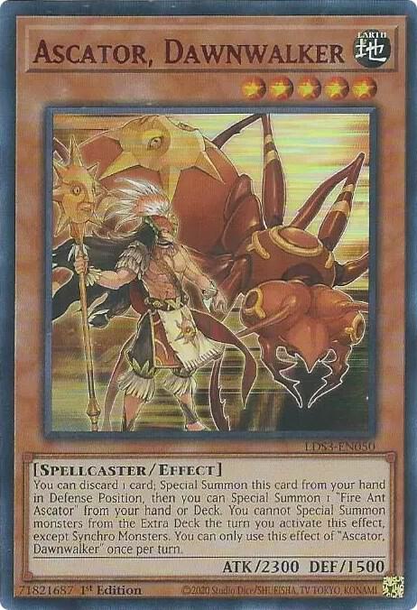 Ascator, Dawnwalker (Red) LDS3-EN050 card from Legendary Duelists: Season 3