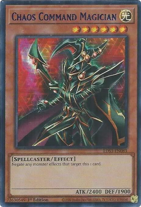 Chaos Command Magician (Blue) LDS3-EN083 card from Legendary Duelists: Season 3