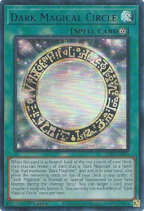 Dark Magical Circle (Blue) LDS3-EN093 card from Legendary Duelists: Season 3