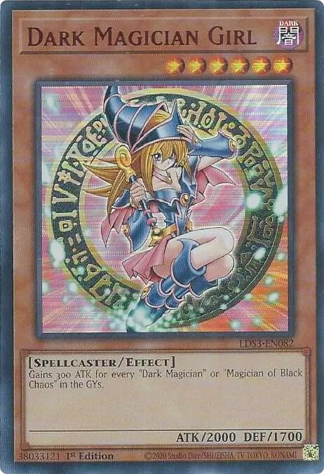 Dark Magician Girl (Red) LDS3-EN082 card from Legendary Duelists: Season 3