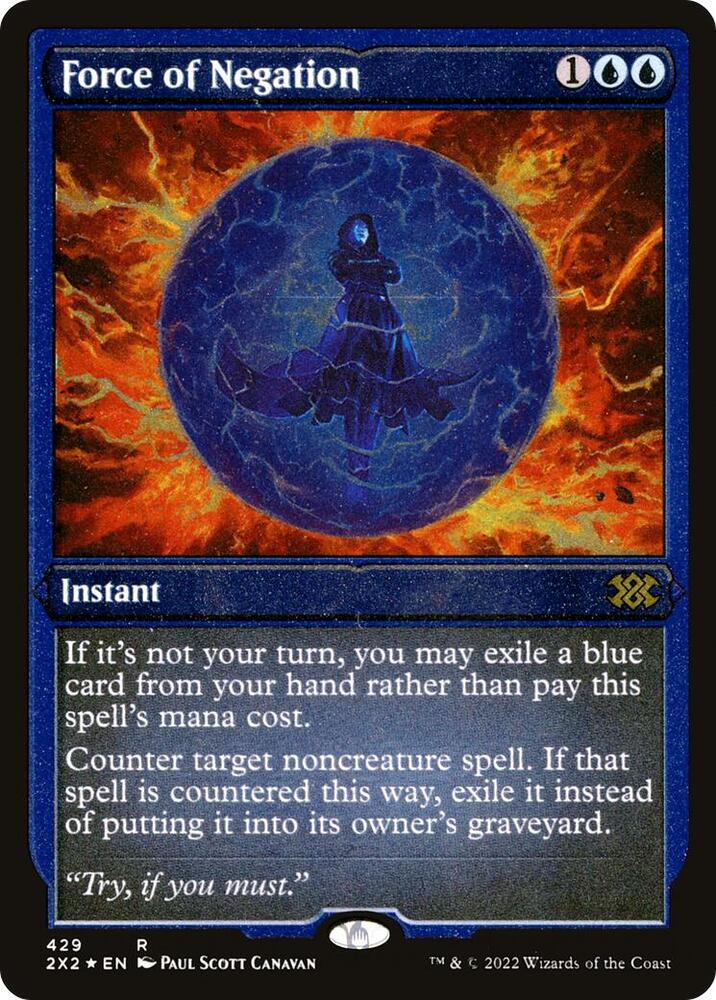 Force of Negation (Foil Etched) 429 card from Double Masters 2022