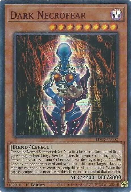 Dark Necrofear (Red) LDS3-EN002 card from Legendary Duelists: Season 3