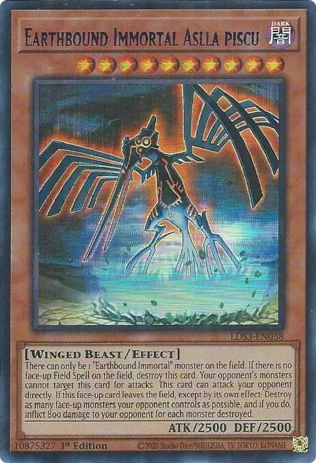 Earthbound Immortal Aslla Piscu (Blue) LDS3-EN038 card from Legendary Duelists: Season 3