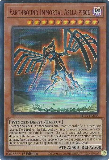 Earthbound Immortal Aslla Piscu (Red) LDS3-EN038 card from Legendary Duelists: Season 3
