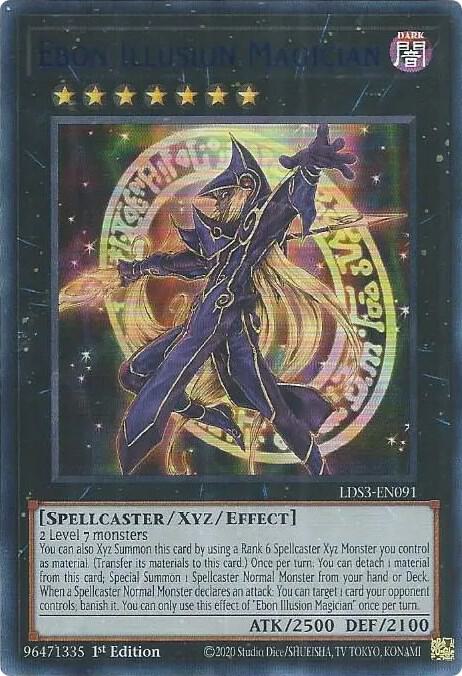 Ebon Illusion Magician (Blue) LDS3-EN091 card from Legendary Duelists: Season 3