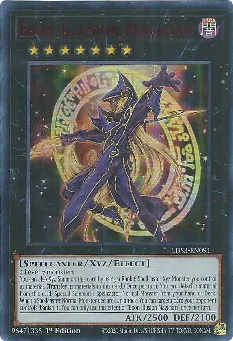 Ebon Illusion Magician (Red) LDS3-EN091 card from Legendary Duelists: Season 3